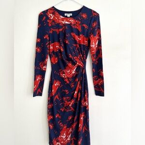 Whistles Colourful Print Bodycon Dress, Size 0